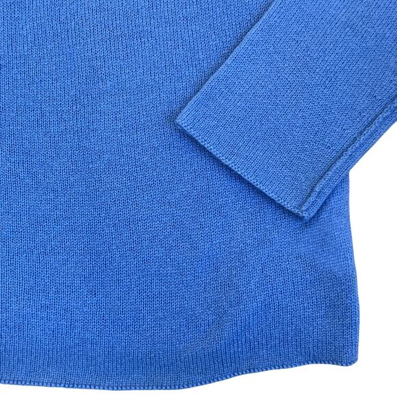 Vince Sz M Wool & Cashmere Blend Trimless Sweater in Hydrangea Blue Minimalist - Picture 10 of 16